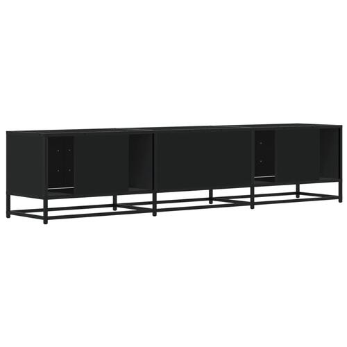 Tv-bord 180x35x41 cm konstrueret træ sort