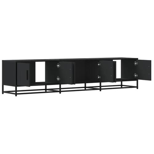 Tv-bord 180x35x41 cm konstrueret træ sort