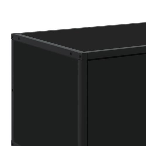 Tv-bord 180x35x41 cm konstrueret træ sort