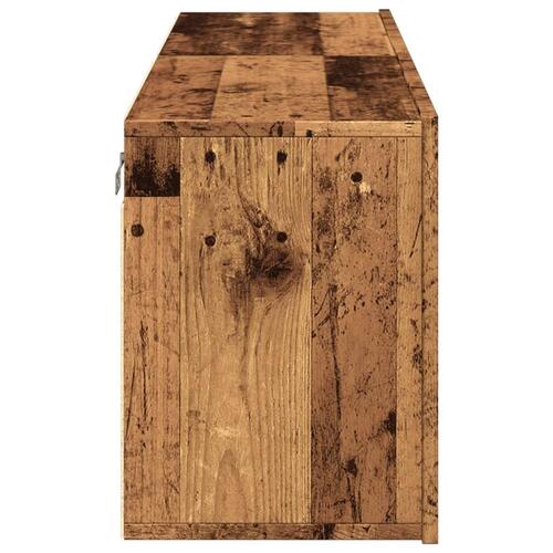 Væghængte tv-borde 2 stk. 60x30x41 cm gammelt træ-look