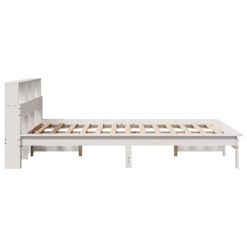 Sengeramme uden madras med hovedgærde 135 x 190 cm - hvid