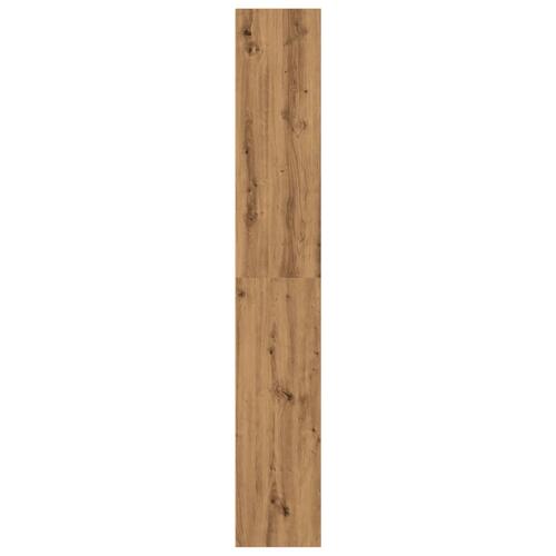 Bogreol 60x30x189 cm konstrueret træ gammelt eg