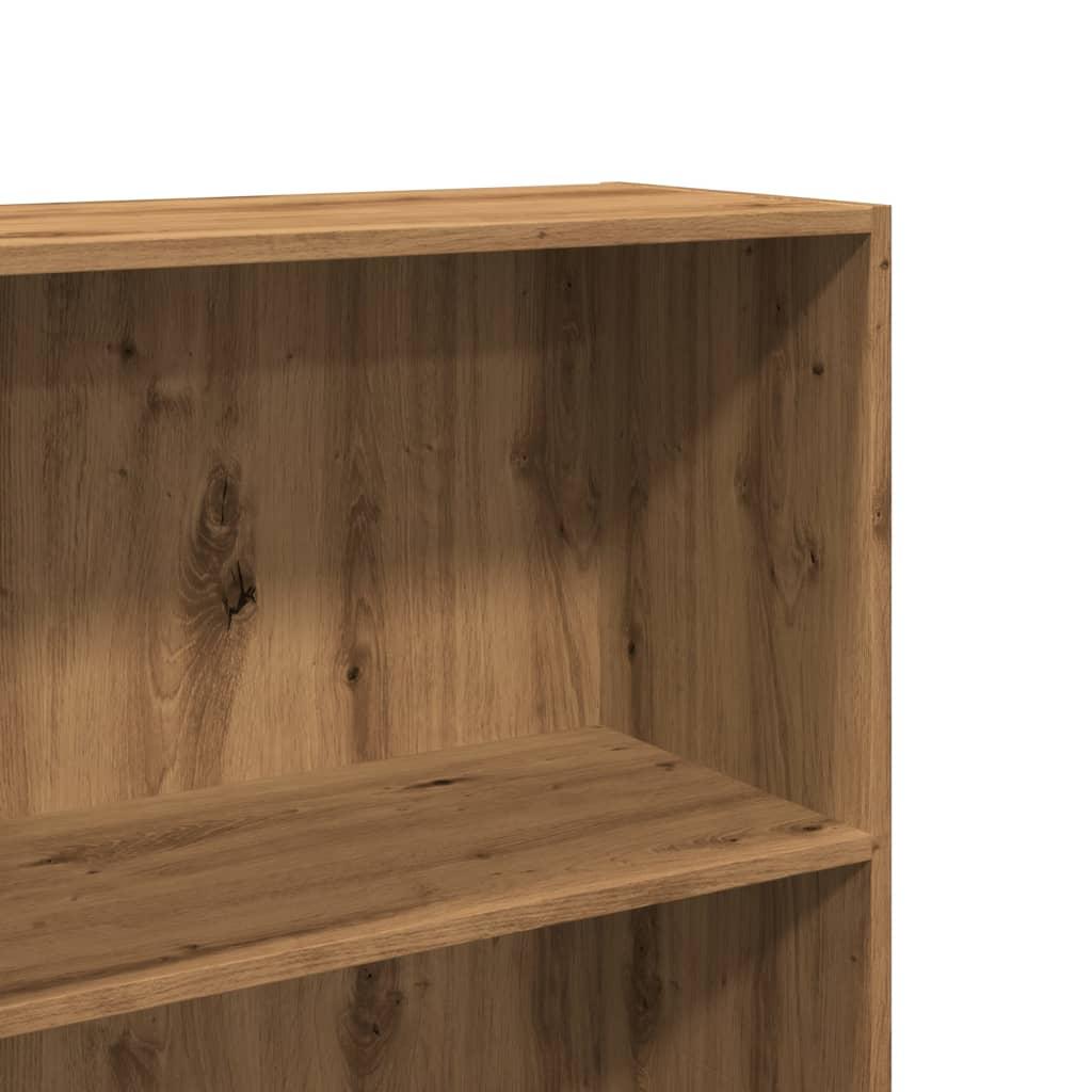 Bogreol 60x30x189 cm konstrueret træ gammelt eg
