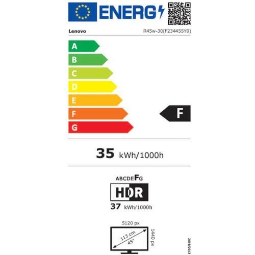 Skærm Lenovo R45w-30 4K Ultra HD DQHD 44,5"