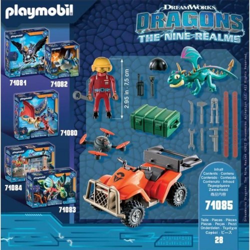 Legetøjsfigur Playmobil Dragons 71085 - Drage playset (28 dele)