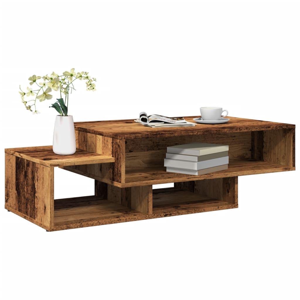 Sofabord 105x55x32 Konstrueret Træ Gammelt Træ Look