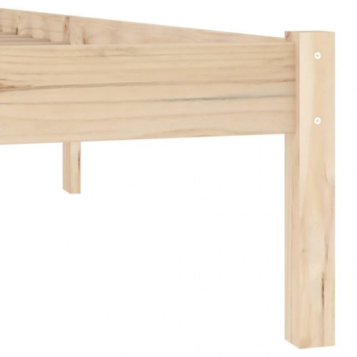 Sengeramme i massivt fyrretræ 137 x 190 cm - uden madras