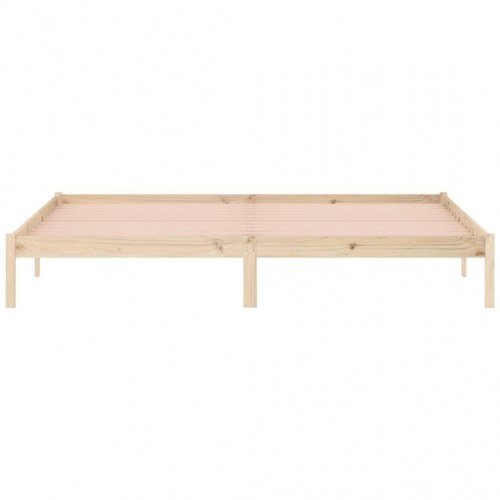 Sengeramme i massivt fyrretræ 193×203 cm - uden madras