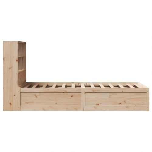Sengeramme uden madras 75x190 cm massivt fyrretræ