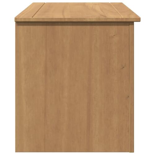 Opbevaringskiste med låg Panama 79x42x46 cm massivt fyrretræ