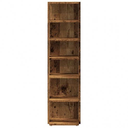 Skoskabe 2 stk. - 28×27×102 cm i konstrueret træ, gammelt træ-look