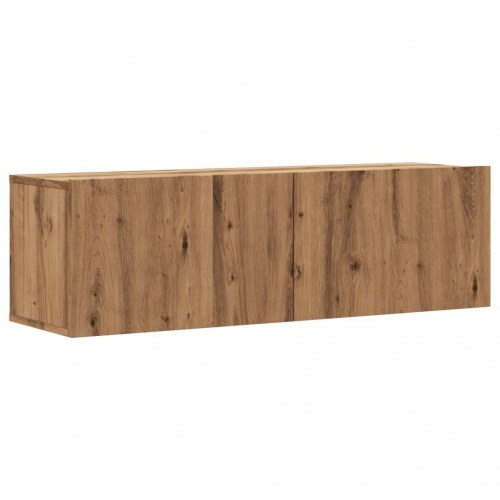 Væghængt tv-bord 100 x 30 x 30 cm med 2 låger