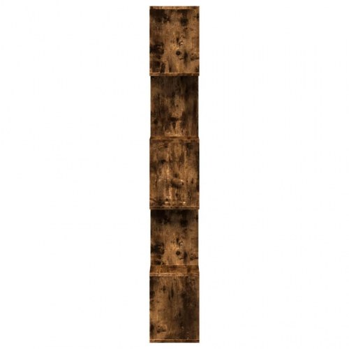 Bogreol som rumdeler i røget egetræ 70 x 24 x 161 cm