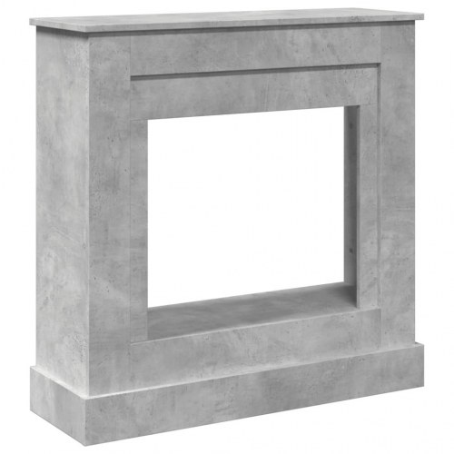 Pejseforsats til LED-flamme 90 x 30 x 90 cm - betongrå