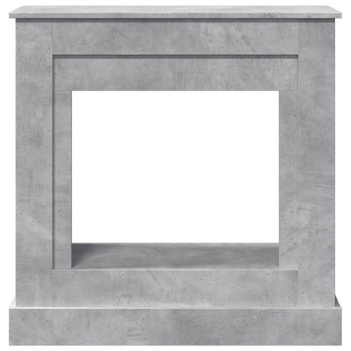 Pejseforsats til LED-flamme 90 x 30 x 90 cm - betongrå
