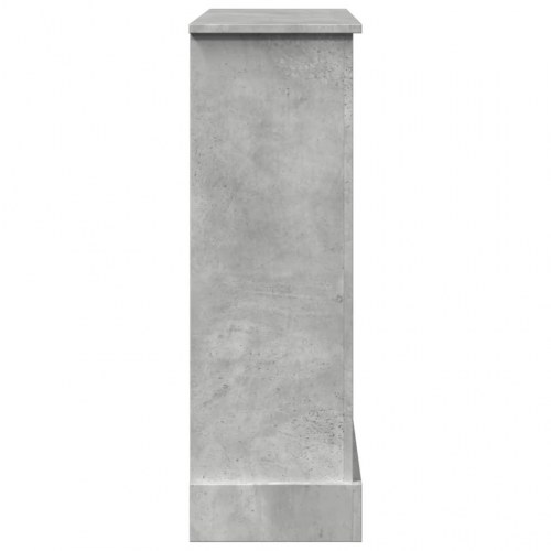 Pejseforsats til LED-flamme 90 x 30 x 90 cm - betongrå