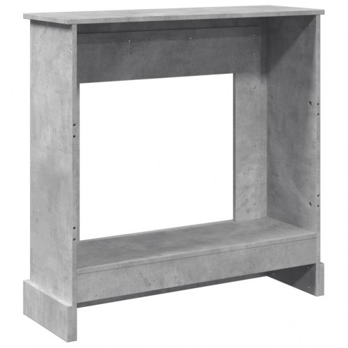 Pejseforsats til LED-flamme 90 x 30 x 90 cm - betongrå