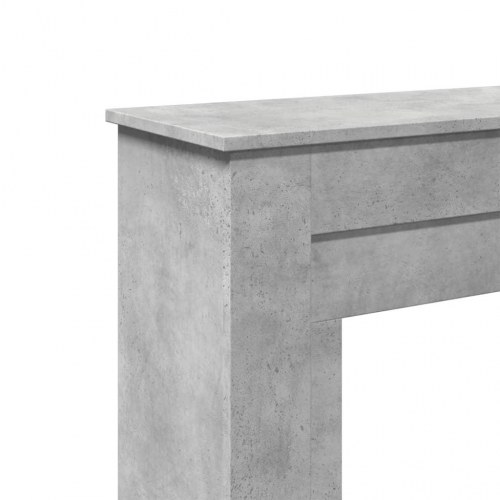 Pejseforsats til LED-flamme 90 x 30 x 90 cm - betongrå