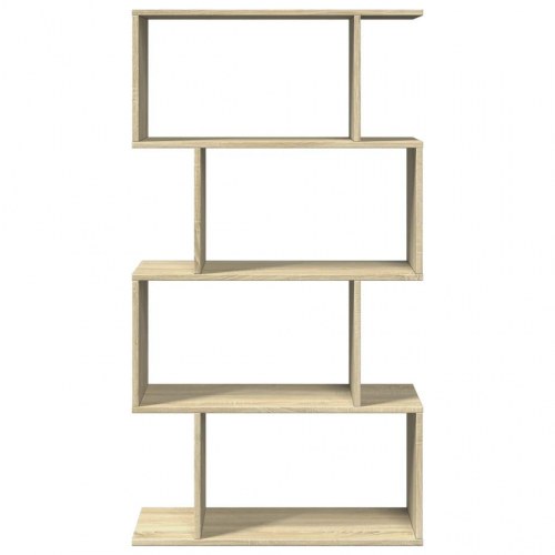 Bogreol/rumdeler 70x24x129 cm 4 niveauer konstrueret træ