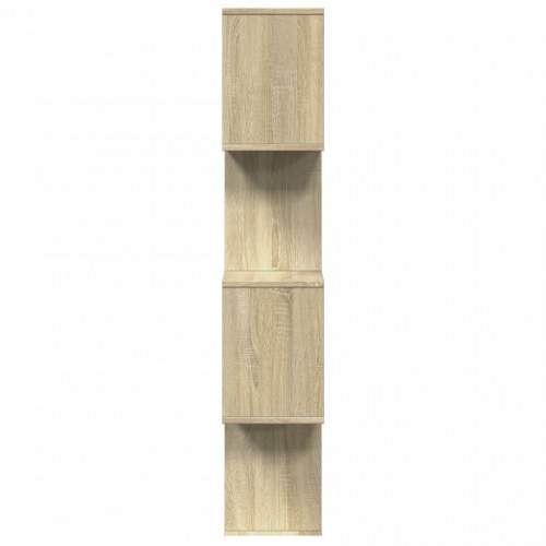 Bogreol/rumdeler 70x24x129 cm 4 niveauer konstrueret træ