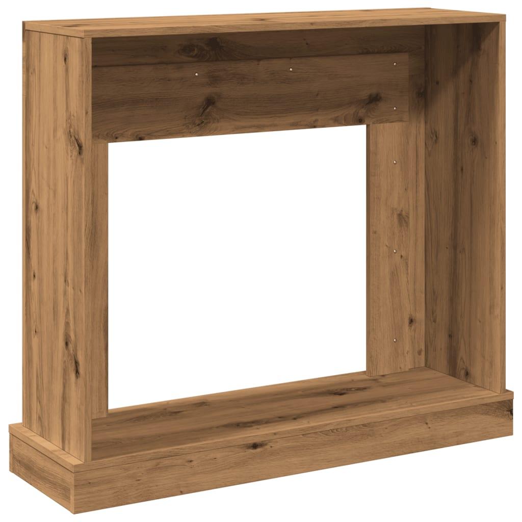 Forsats til pejs 100x30x87,5 cm konstrueret træ kunsteg