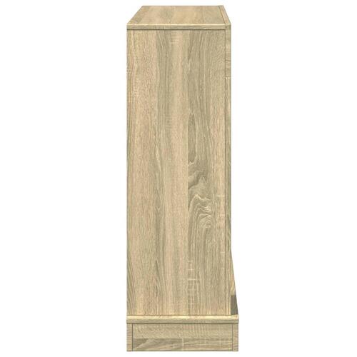 Forsats til pejs 100x30x87,5 cm konstrueret træ sonoma-eg