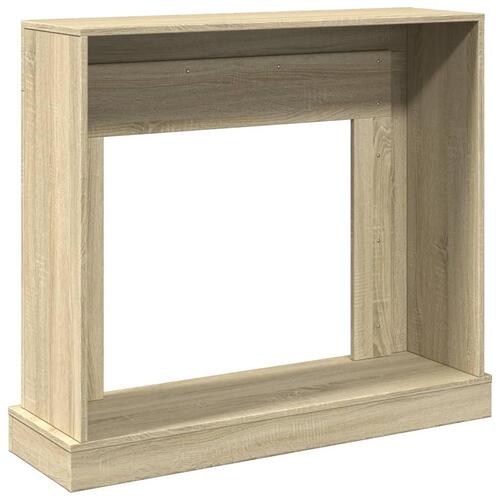 Forsats til pejs 100x30x87,5 cm konstrueret træ sonoma-eg
