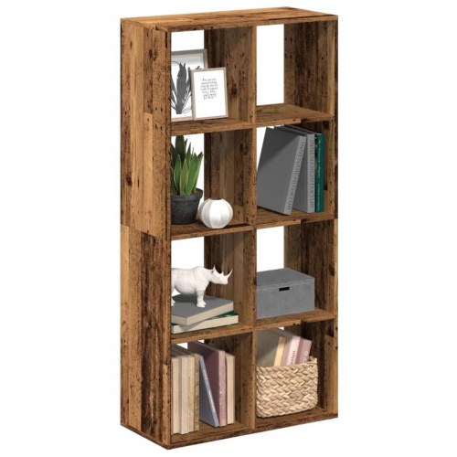 Bogreol som rumdeler 69,5 x 29 x 137,5 cm - antikt træ