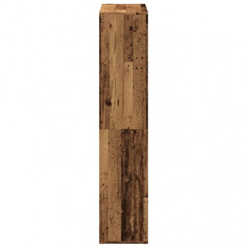 Bogreol som rumdeler 69,5 x 29 x 137,5 cm - antikt træ