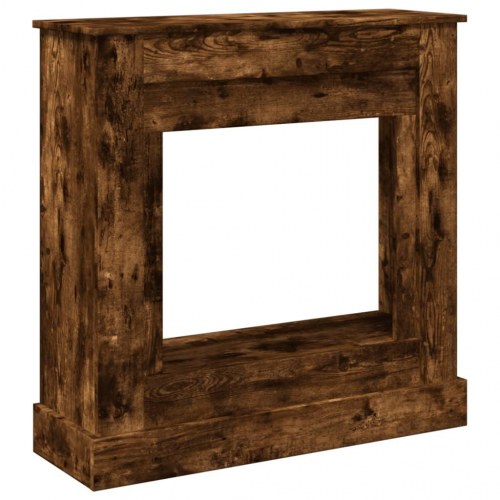 Pejseforsats 90 x 30 x 90 cm - røget egetræ