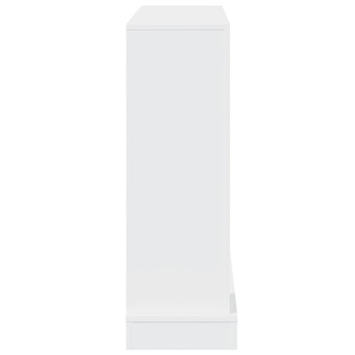 Forsats til pejs 100x30x87,5 cm konstrueret træ hvid