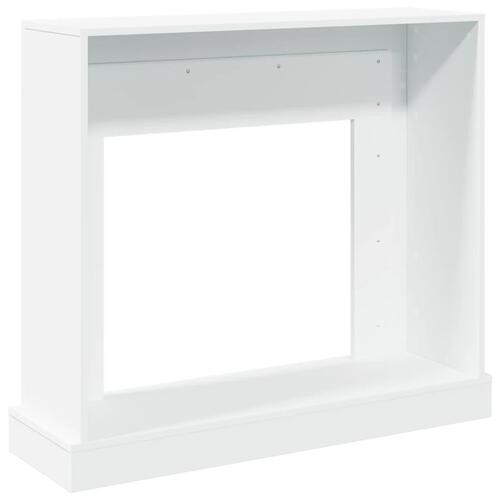 Forsats til pejs 100x30x87,5 cm konstrueret træ hvid