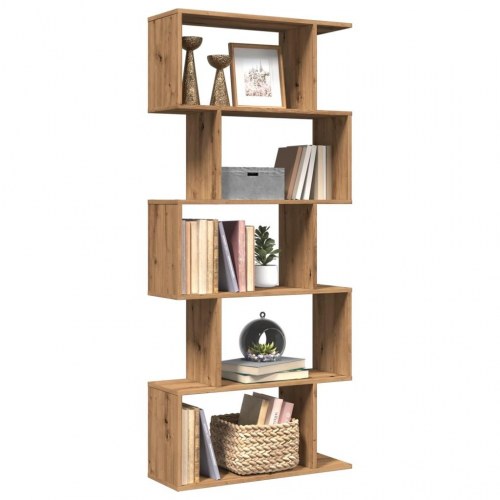 Bogreol/rumdeler 70 x 24 x 161 cm med 5 niveauer