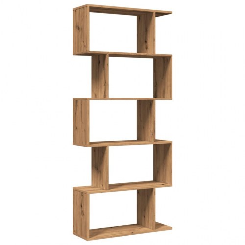 Bogreol/rumdeler 70 x 24 x 161 cm med 5 niveauer