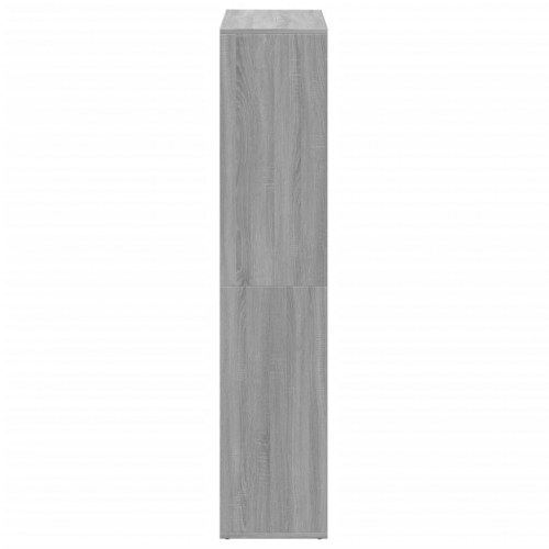 Bogreol/rumdeler 69,5 x 29 x 137,5 cm - grå sonoma-eg