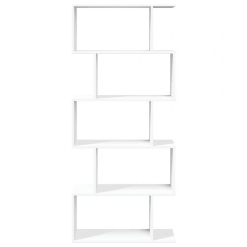 Rumdelerreol 5-lags - hvid 70 x 24 x 161 cm