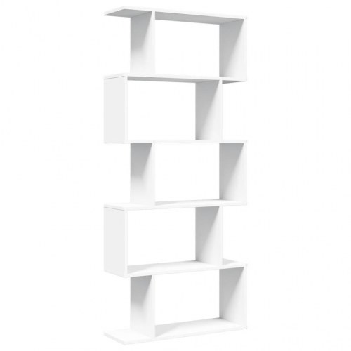 Rumdelerreol 5-lags - hvid 70 x 24 x 161 cm