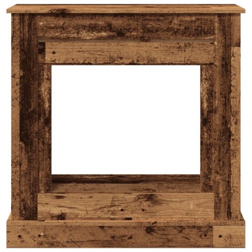 Pejseforsats 90 x 30 x 90 cm - antikt træ