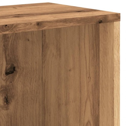 Bogreol i håndlavet eg 67×24×161 cm - konstrueret træ