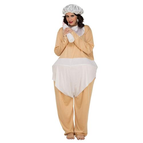 Kostume til voksne Baby Kæmpe Onesize (3 Dele)