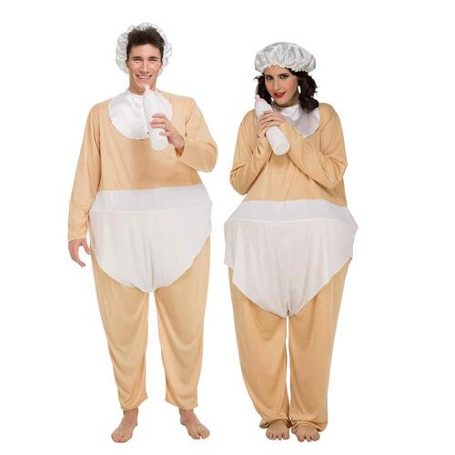 Kostume til voksne Baby Kæmpe Onesize (3 Dele)