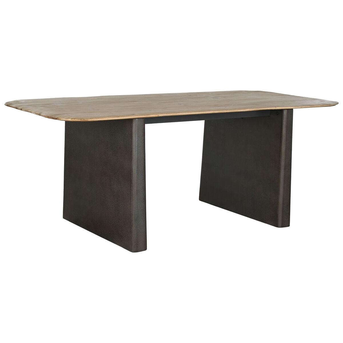 Spisebord Home Esprit Natur Mørkebrun Gran 200