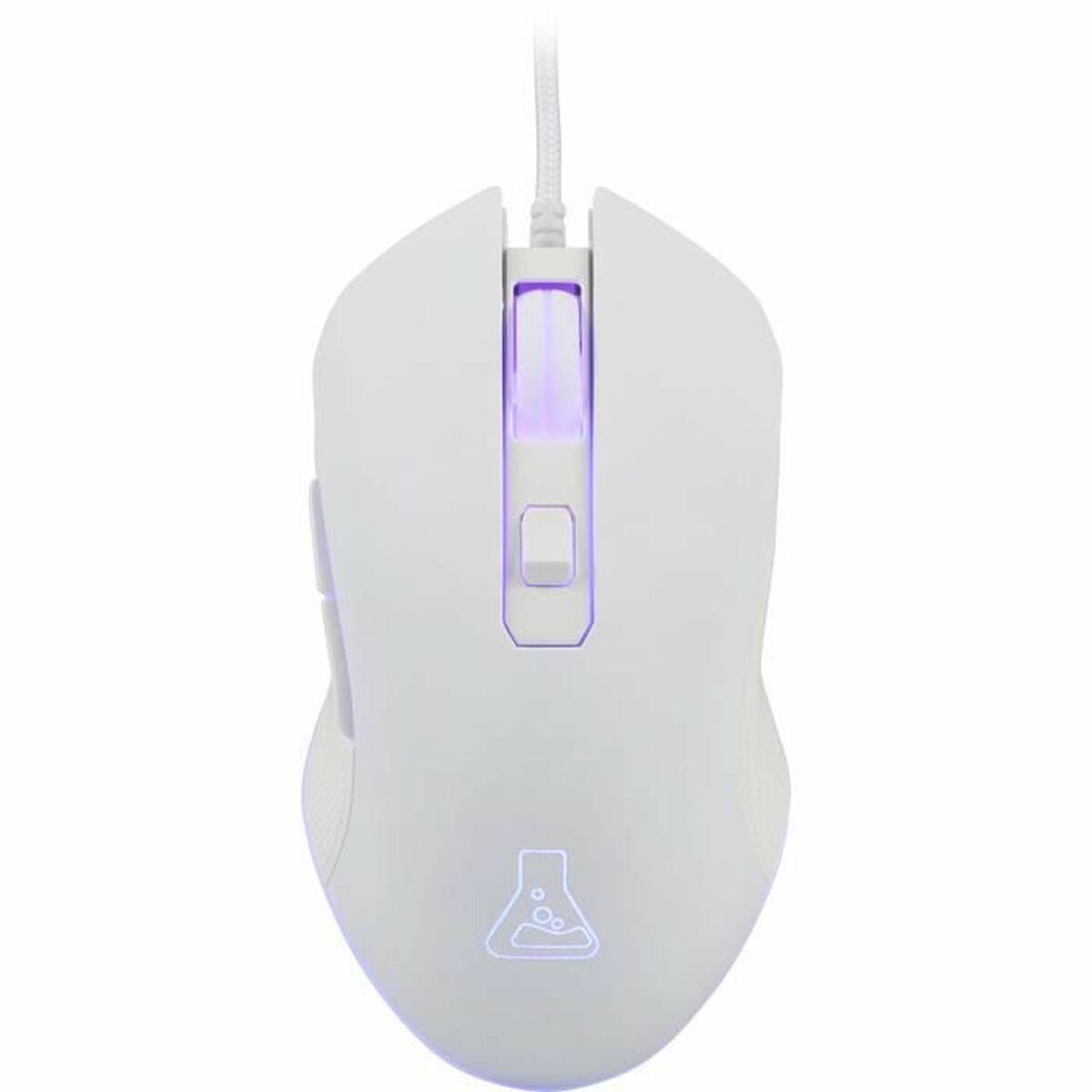 The G-Lab KULT HELIUM gamingmus - hvid, kablet USB (3200 DPI)