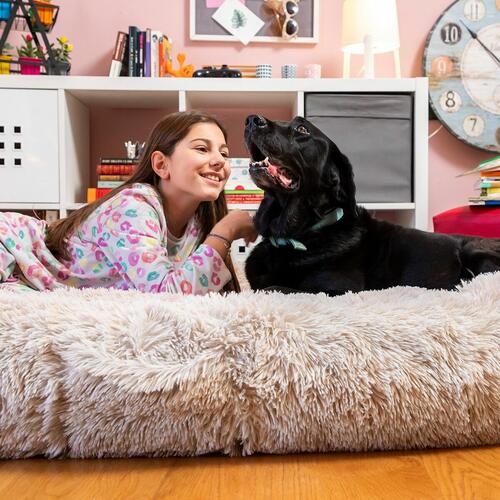Hundeseng til mennesker - Human Dog Bed XXL Beige (OUTLET B)