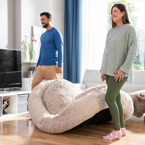 Hundeseng til mennesker - Human Dog Bed XXL Beige (OUTLET B)