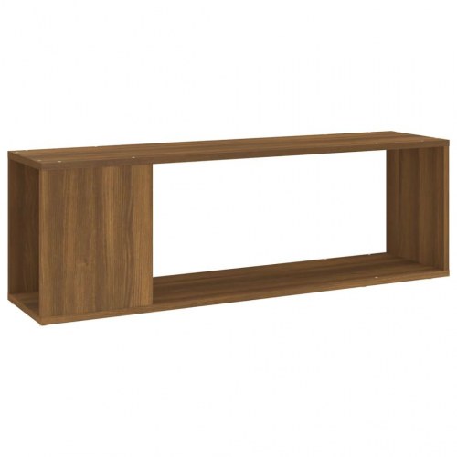 Tv-bord i konstrueret træ 100 x 24 x 32 cm brun egetræ