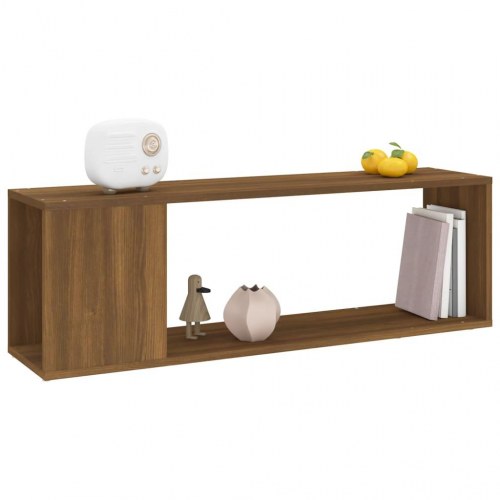 Tv-bord i konstrueret træ 100 x 24 x 32 cm brun egetræ