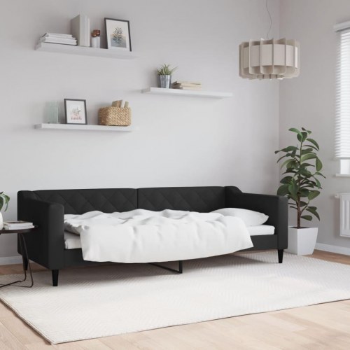 Daybed med lameller 80 x 200 cm - sort