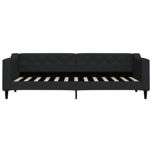 Daybed med lameller 80 x 200 cm - sort