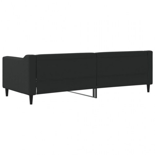 Daybed med lameller 80 x 200 cm - sort